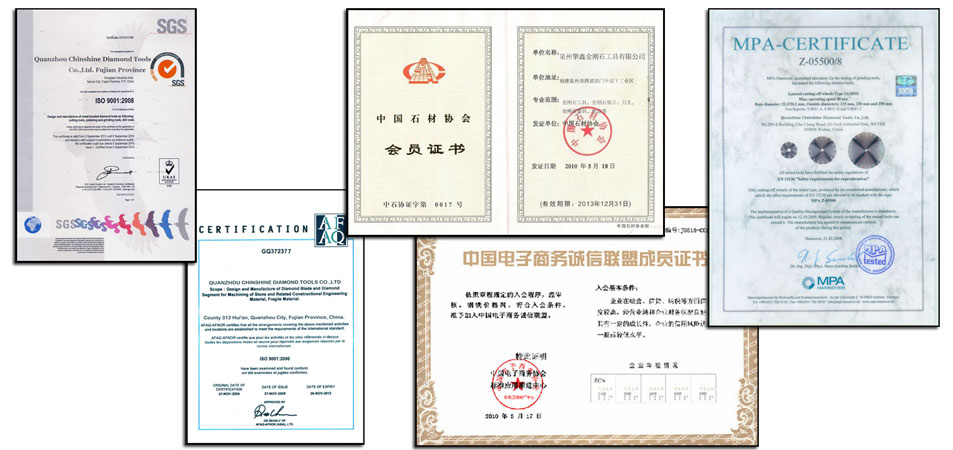 ChinShine Certifications