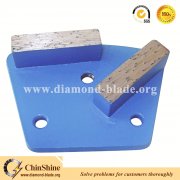 floor two diamond segments trapezoid diamond grinding plates for grinding concrete