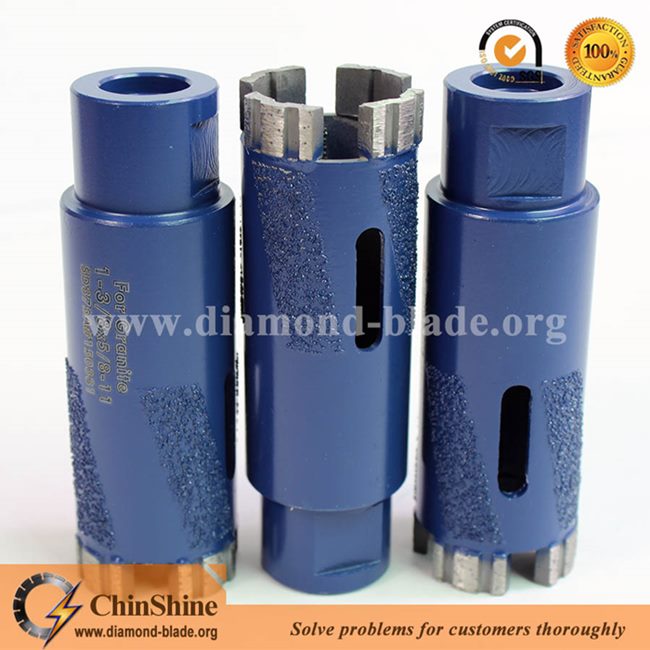 35mm stone dry diamond core drill bit with protect teeth for stone drill heat radiation M14 5/8"-11