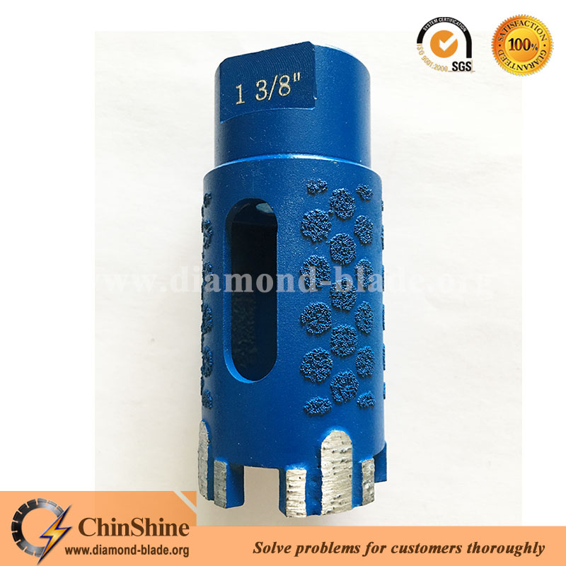 dry use stone diamond core drill bits for granite marble with protect teeth