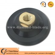 Rubber backing pad for polishing pads with M14 and 5/8"-11 thread