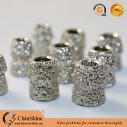 Vacuum brazed diamond wire saw beads for marble quarry stone cutting