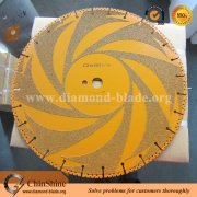 Vacuum brazed general purpose diamond rescue saw blade for firefighter