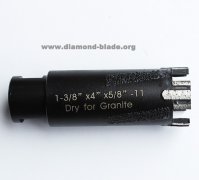 1-3/8＂ dry diamond core drill bit for granite countertop with side protection