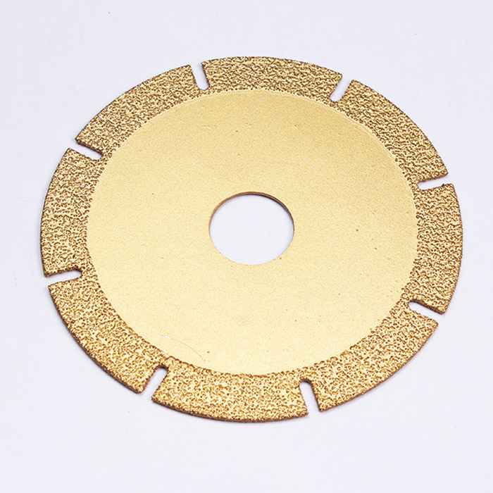 vacuum brazed diamond cutting disc for ceramic